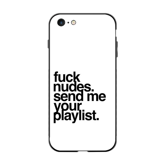 Playlist back phone cover | glass case for iphone 6s plus