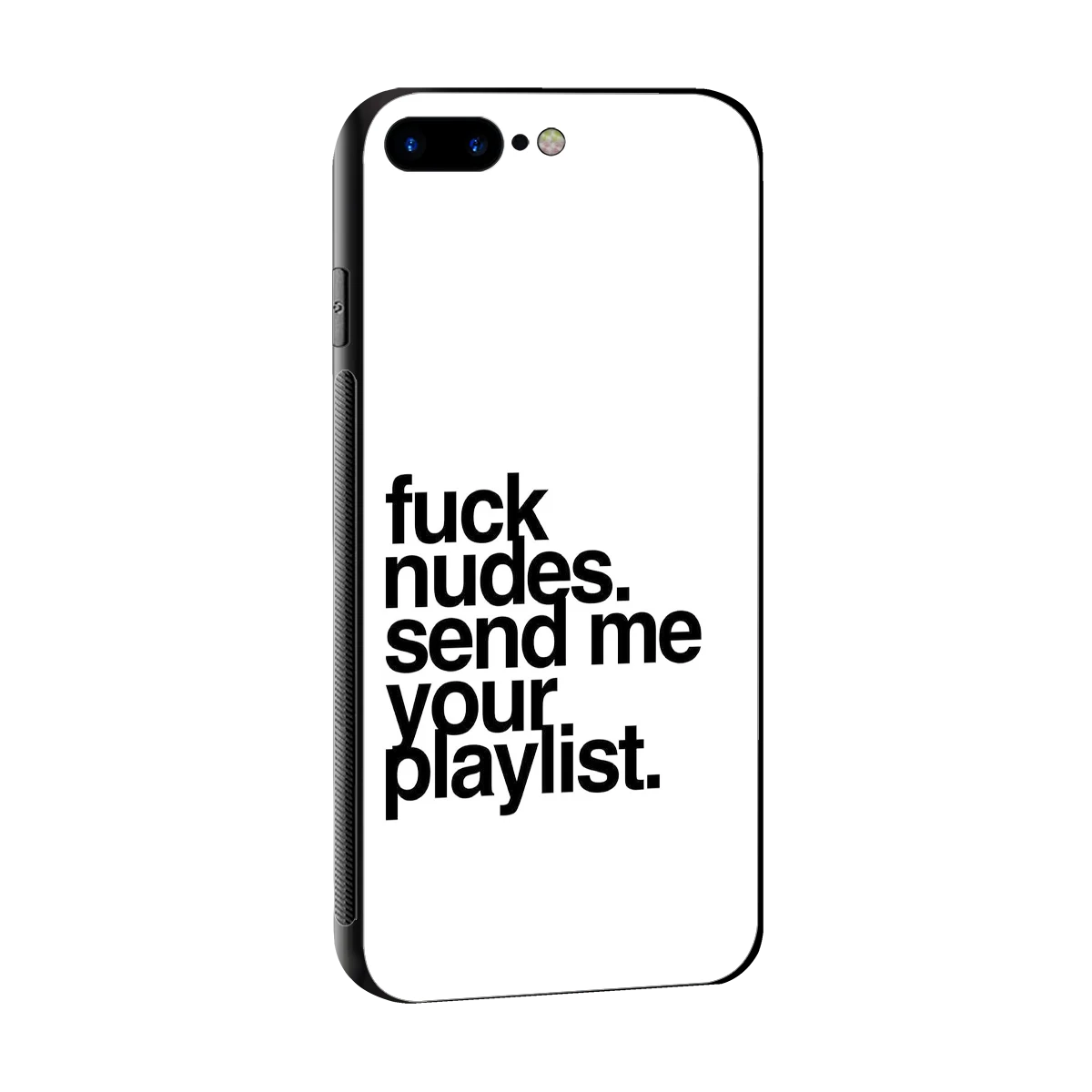 Playlist sleek iphone 8 plus cover with tempered glass back and TPU edges