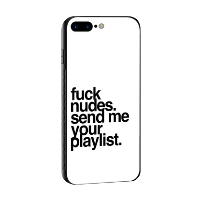 Playlist sleek iphone 8 plus cover with tempered glass back and TPU edges
