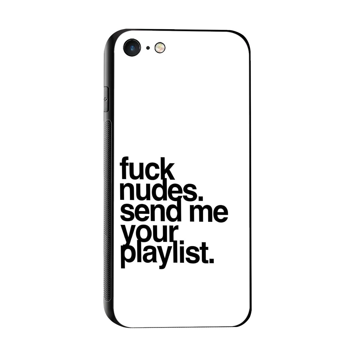 Playlist sleek iphone 7 cover with tempered glass back and TPU edges