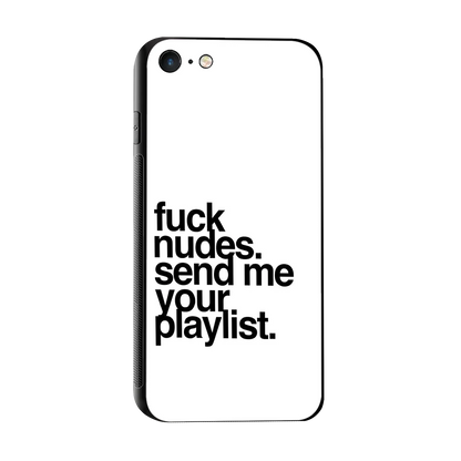 Playlist sleek iphone 7 cover with tempered glass back and TPU edges