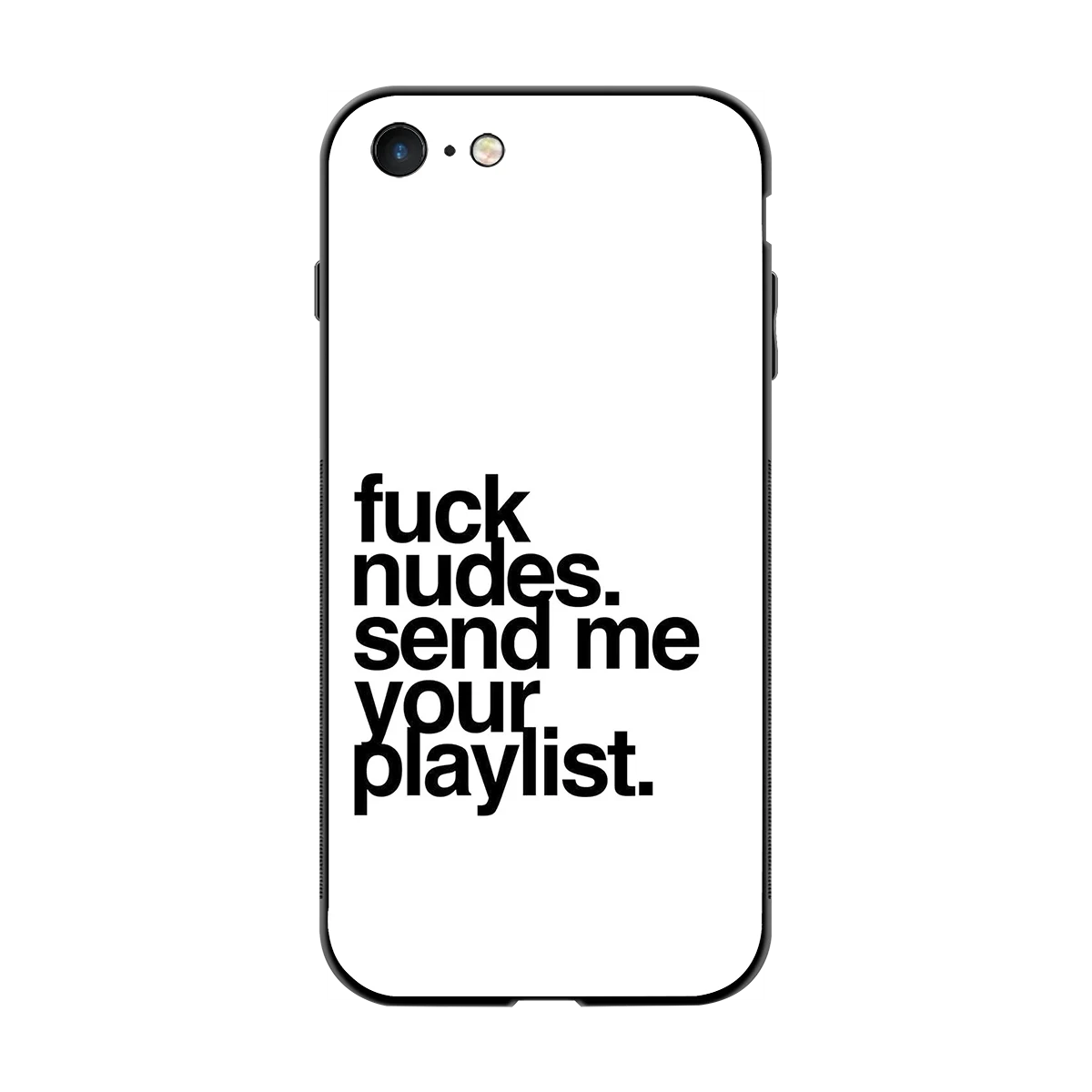 Playlist back phone cover | glass case for iphone 7