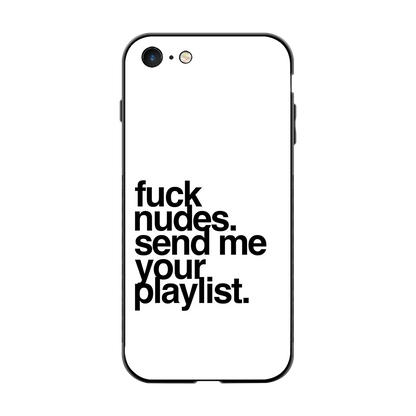 Playlist back phone cover | glass case for iphone 7