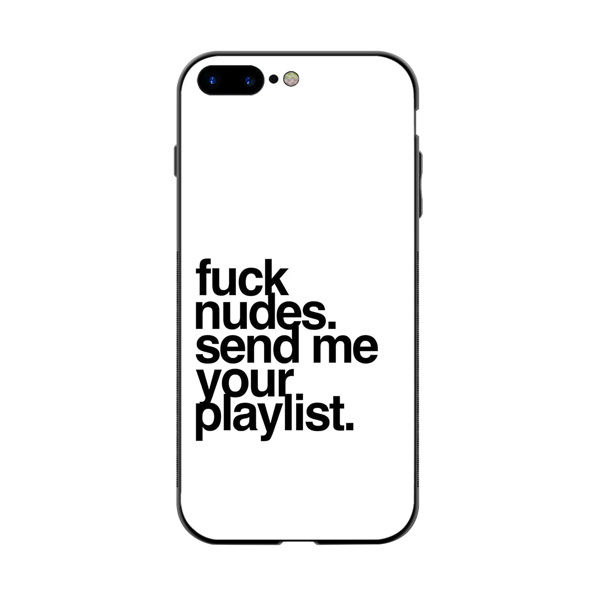 Playlist back phone cover | glass case for iphone 8 plus