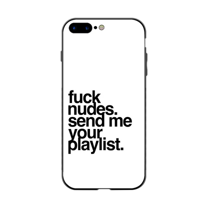 Playlist back phone cover | glass case for iphone 8 plus