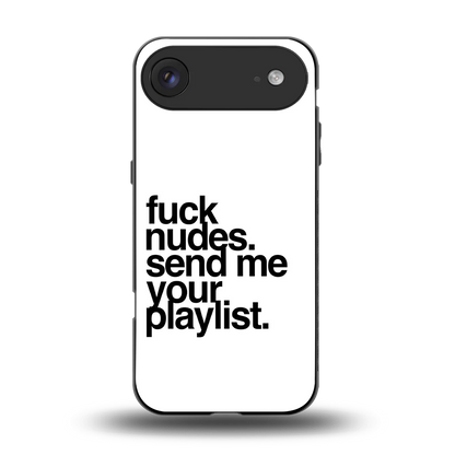 Playlist back phone cover | glass case for iphone air