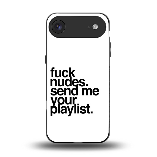 Playlist back phone cover | glass case for iphone air