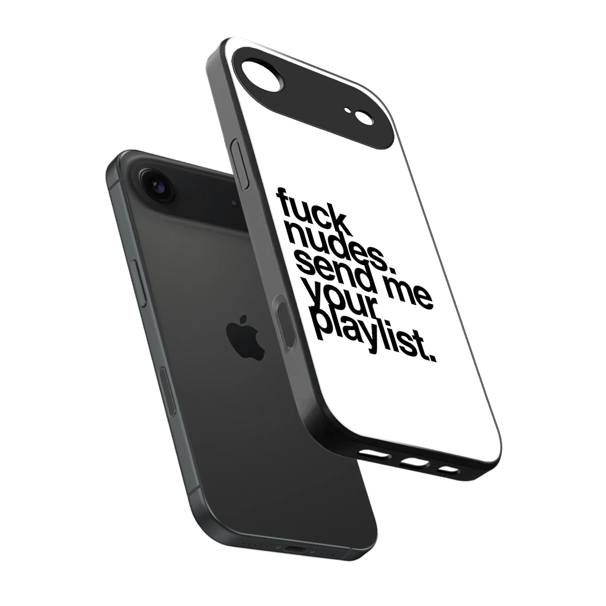 Playlist sleek iphone air cover with tempered glass back and TPU edges