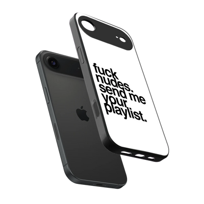Playlist sleek iphone air cover with tempered glass back and TPU edges