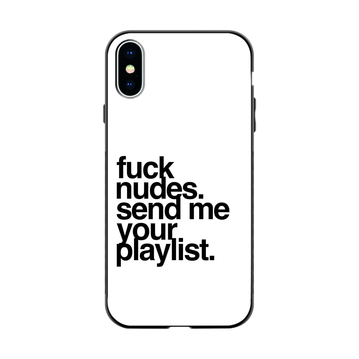 Playlist back phone cover | glass case for iphone xs