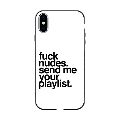 Playlist back phone cover | glass case for iphone xs