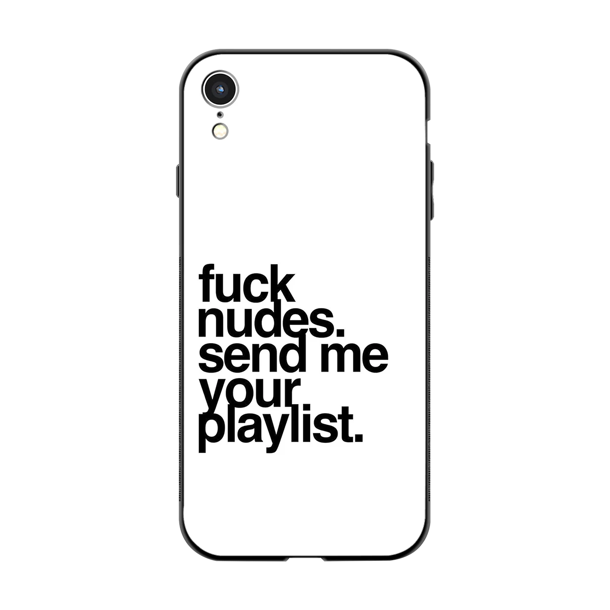 Playlist back phone cover | glass case for iphone xr
