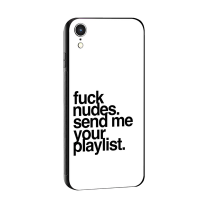 Playlist sleek iphone xr cover with tempered glass back and TPU edges