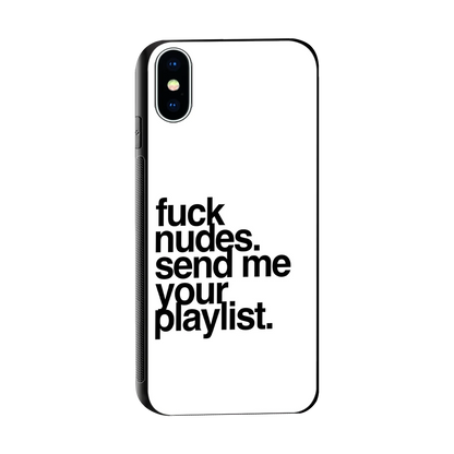 Playlist sleek iphone xs cover with tempered glass back and TPU edges