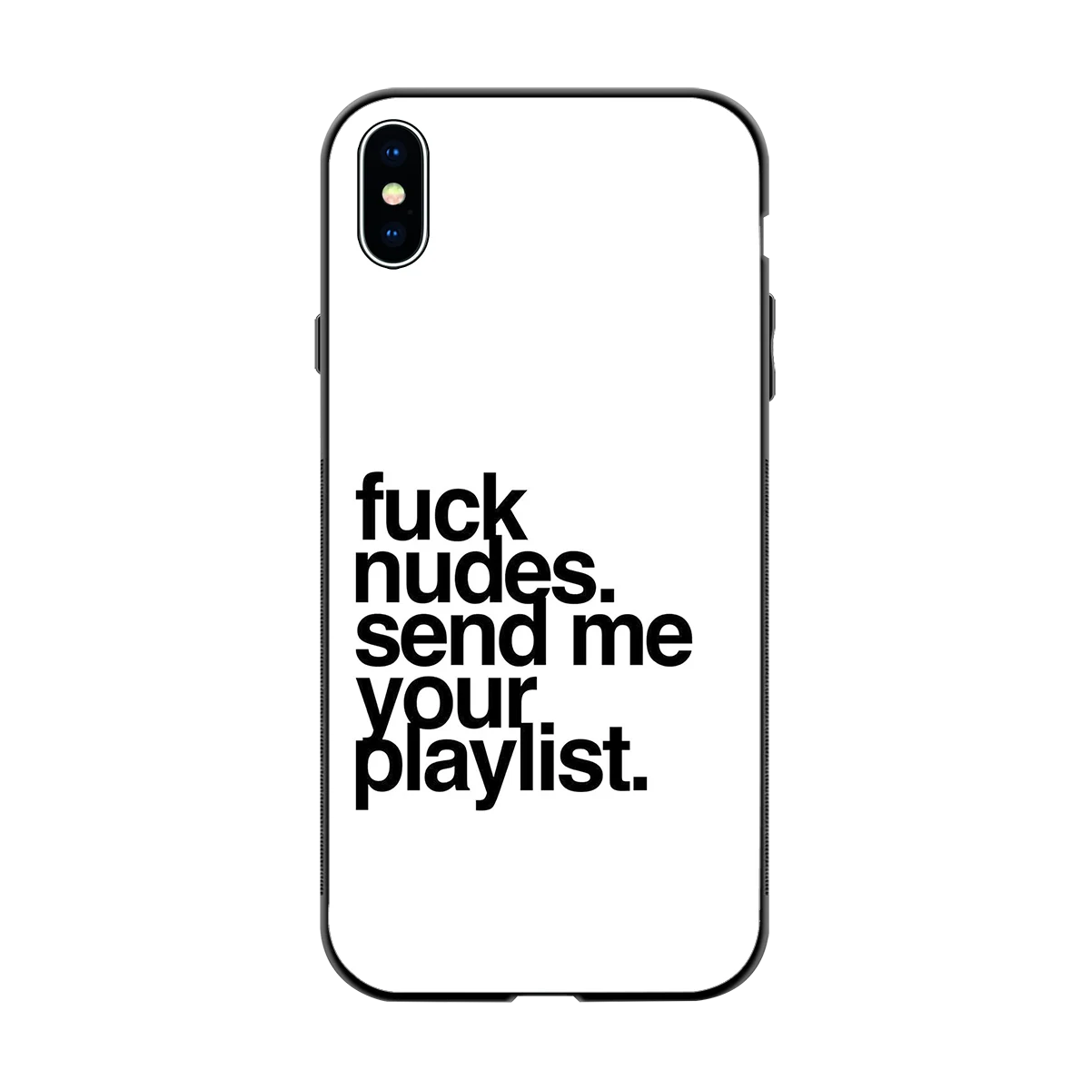 Playlist back phone cover | glass case for iphone xs max