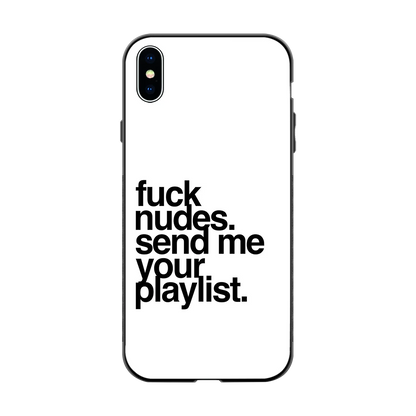 Playlist back phone cover | glass case for iphone xs max