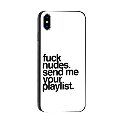 Playlist sleek iphone xs max cover with tempered glass back and TPU edges