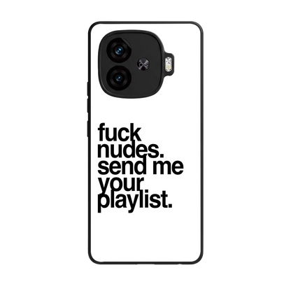 Playlist back phone cover | glass case for iqoo neo 10r 5g