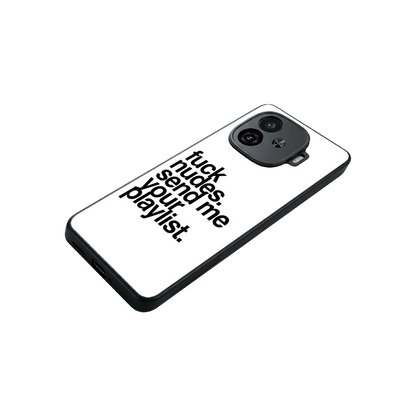 Playlist stylish phone case for iqoo neo 10r 5g | glossy glass and slim fit