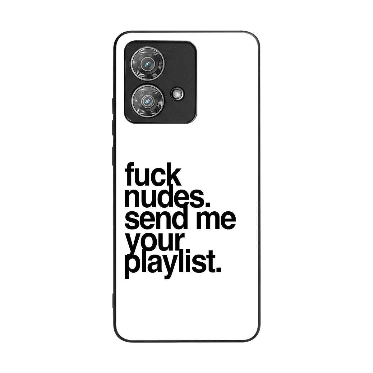 Playlist back phone cover | glass case for motorola edge 40 neo 5g