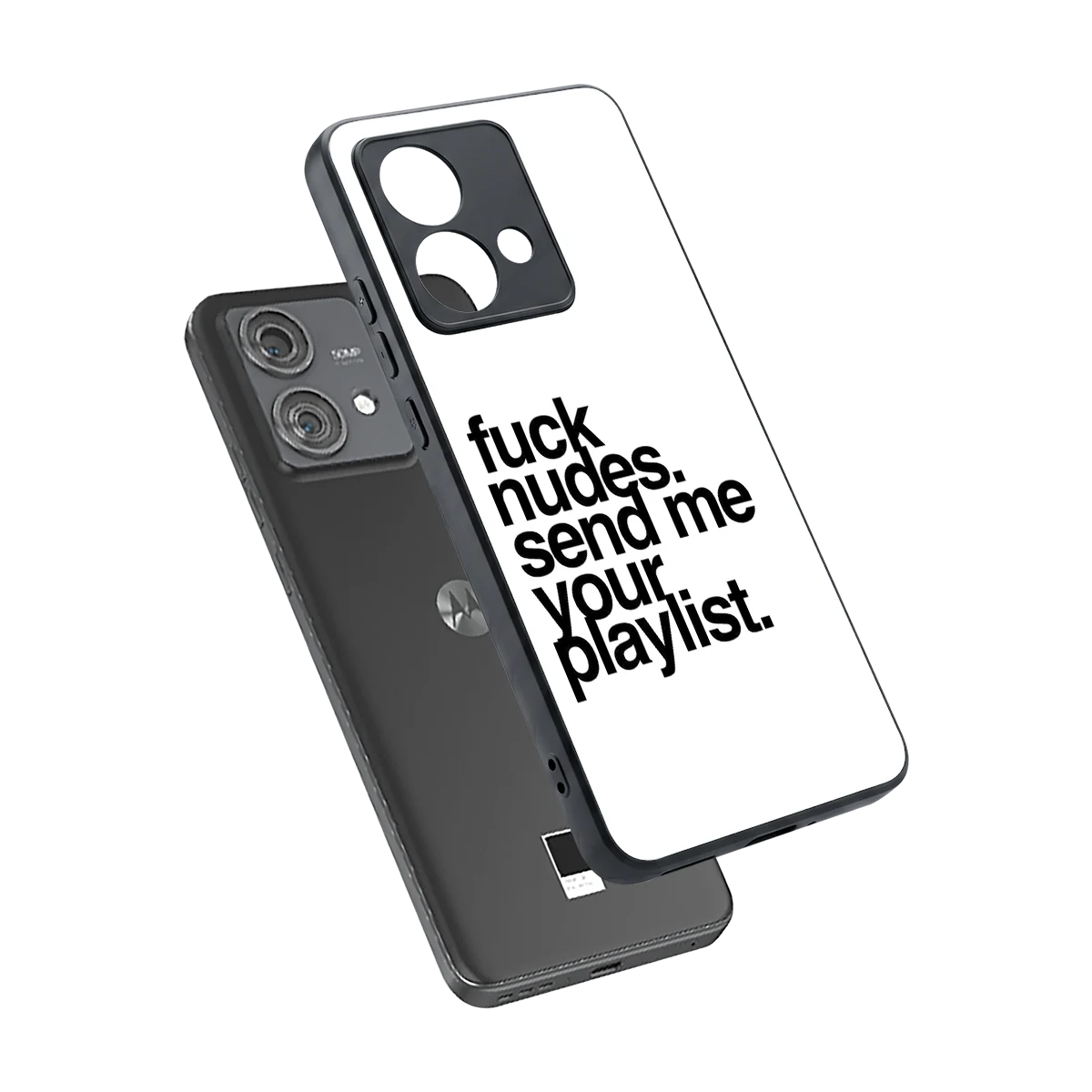 Playlist sleek motorola edge 40 neo 5g cover with tempered glass back and TPU edges