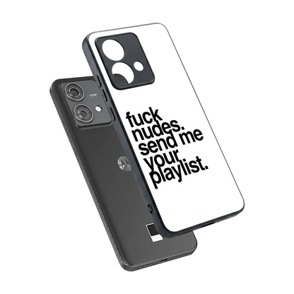 Playlist sleek motorola edge 40 neo 5g cover with tempered glass back and TPU edges