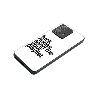 Playlist stylish phone case for motorola edge 40 neo 5g | glossy glass and slim fit
