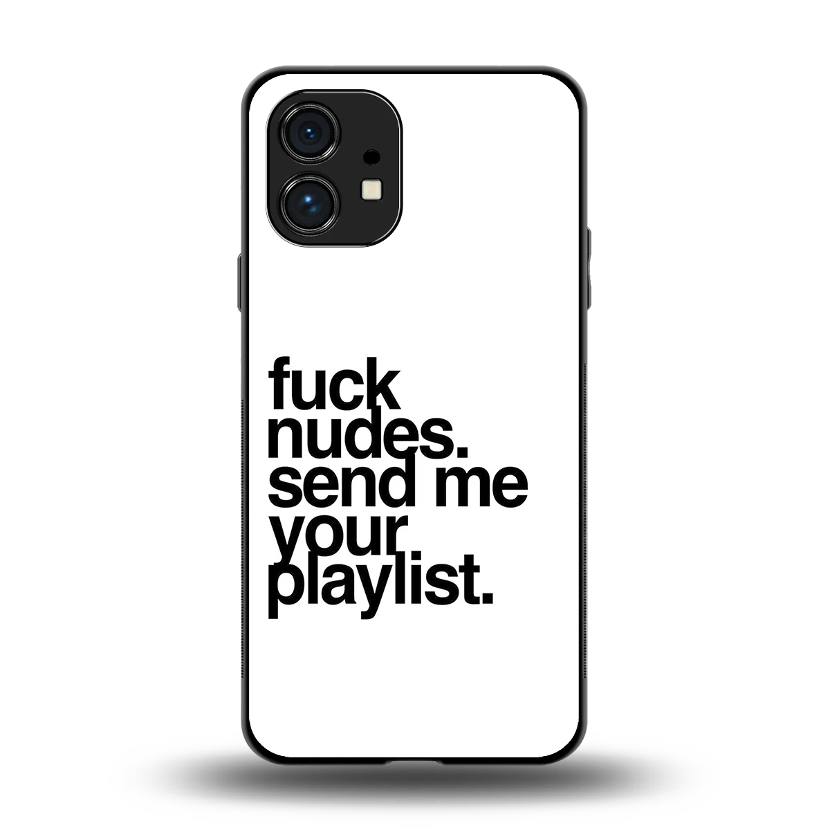 Playlist back phone cover | glass case for nothing phone 1