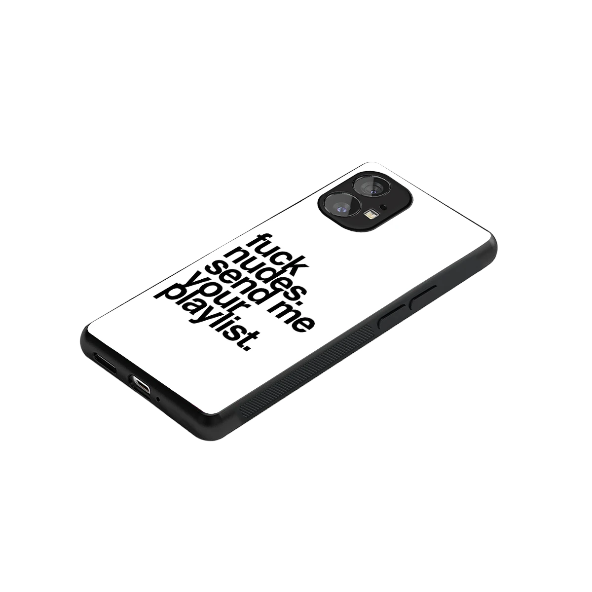 Playlist stylish phone case for nothing phone 1 | glossy glass and slim fit