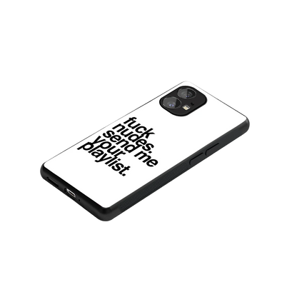 Playlist stylish phone case for nothing phone 1 | glossy glass and slim fit