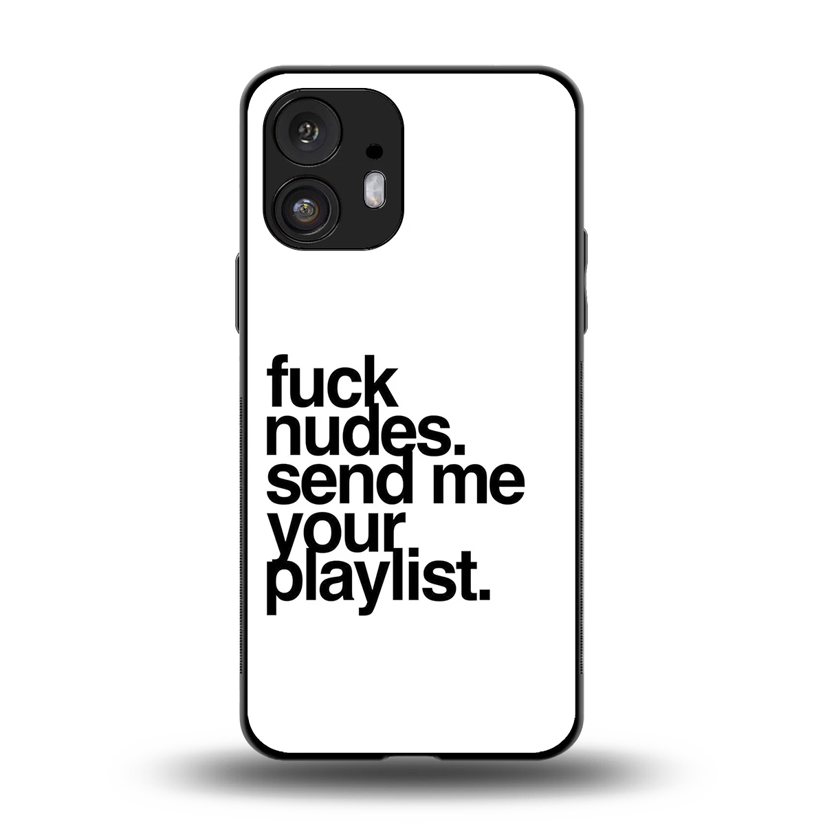 Playlist back phone cover | glass case for nothing phone 2