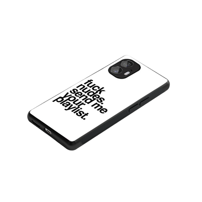 Playlist stylish phone case for nothing phone 2 | glossy glass and slim fit