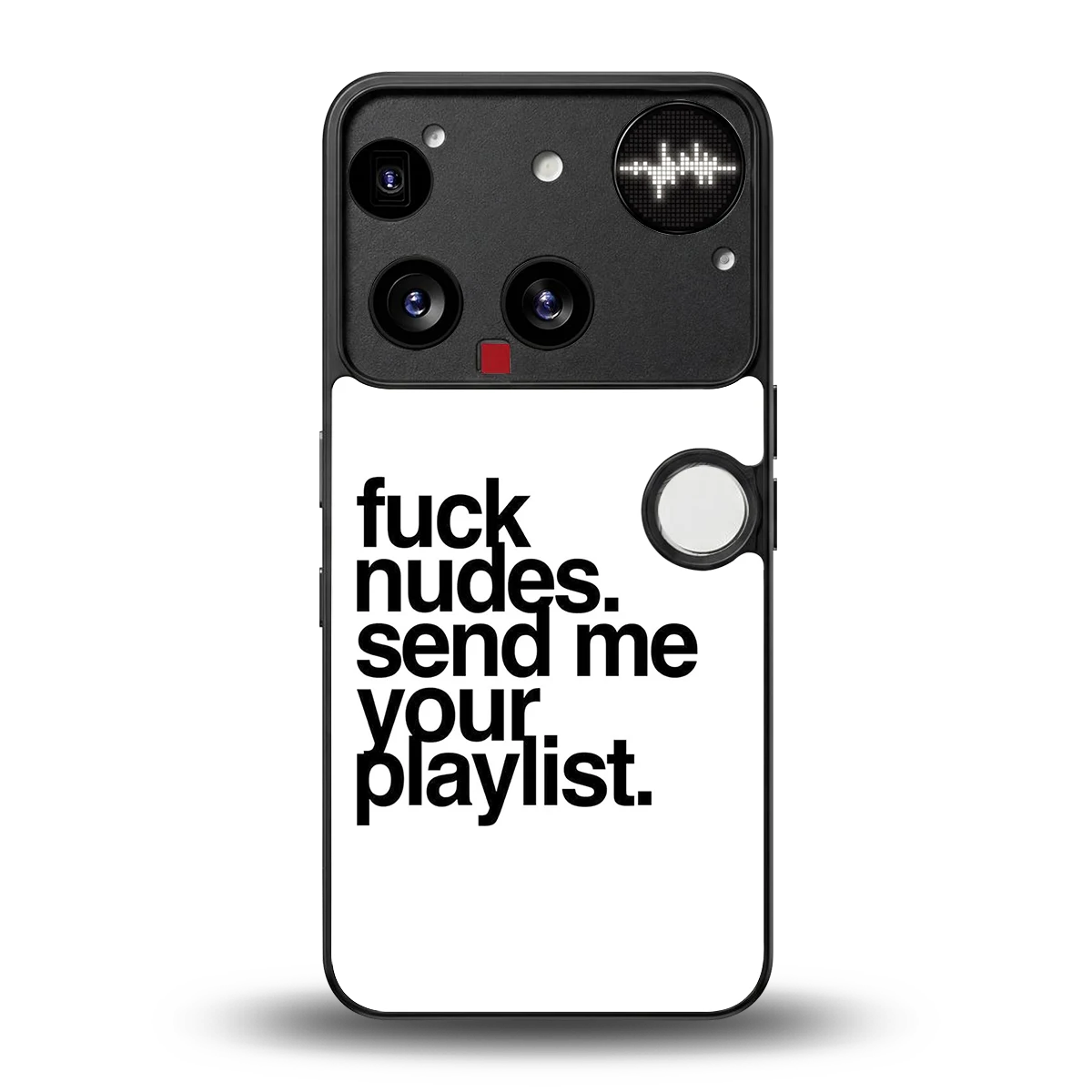 Playlist back phone cover | glass case for nothing phone 3