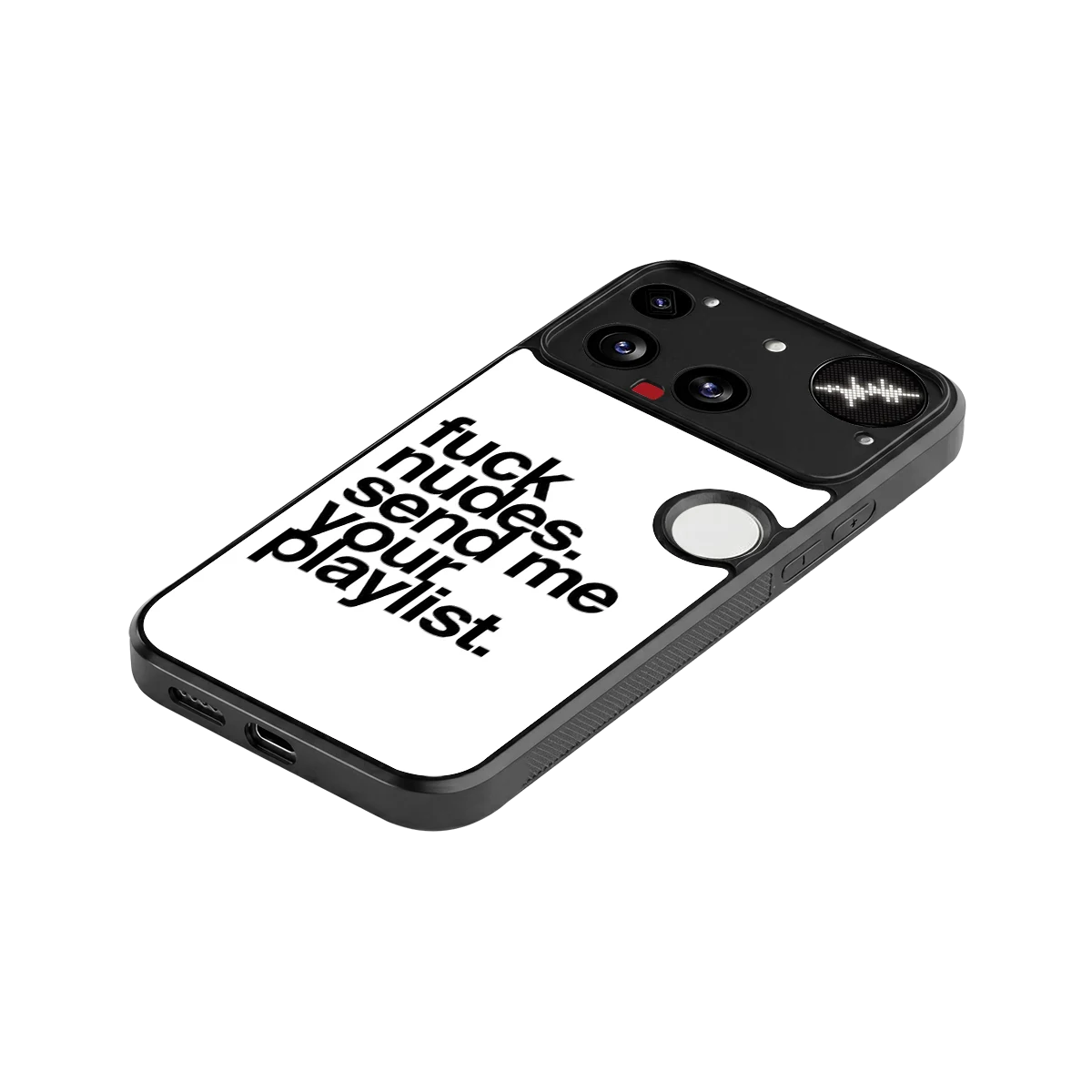 Playlist stylish phone case for nothing phone 3 | glossy glass and slim fit
