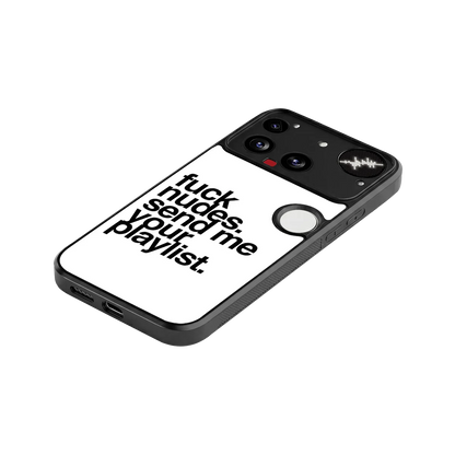 Playlist stylish phone case for nothing phone 3 | glossy glass and slim fit