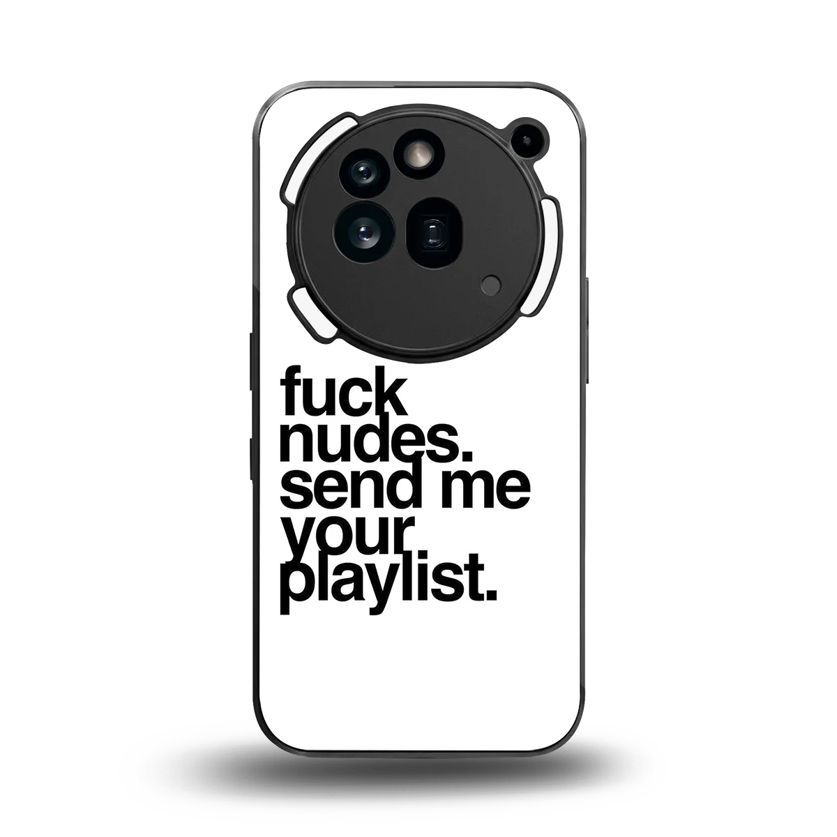 Playlist back phone cover | glass case for nothing phone 3a pro