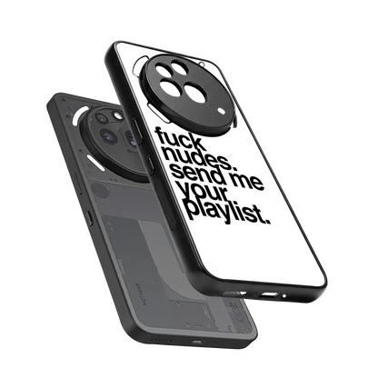 Playlist sleek nothing phone 3a pro cover with tempered glass back and TPU edges