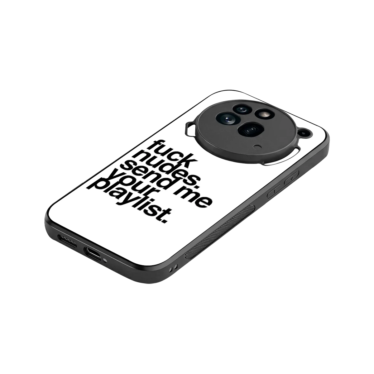 Playlist stylish phone case for nothing phone 3a pro | glossy glass and slim fit