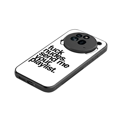 Playlist stylish phone case for nothing phone 3a pro | glossy glass and slim fit