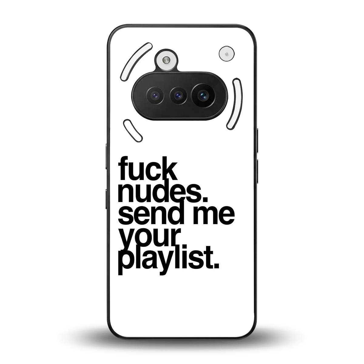Playlist back phone cover | glass case for nothing phone 3a