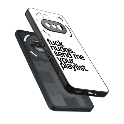 Playlist sleek nothing phone 3a cover with tempered glass back and TPU edges
