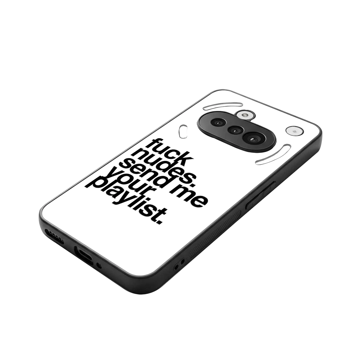 Playlist stylish phone case for nothing phone 3a | glossy glass and slim fit