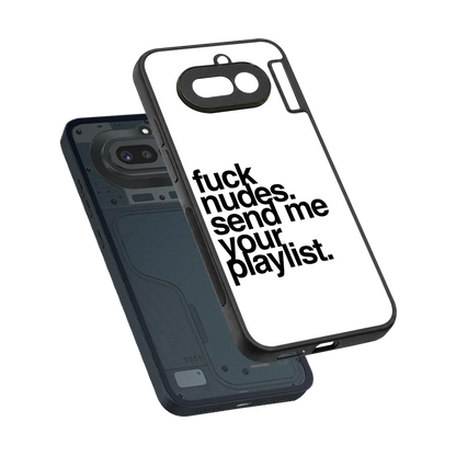 Playlist sleek nothing phone 4a cover with tempered glass back and TPU edges