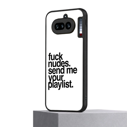 Playlist nothing phone 4a mobile cover | shockproof glass phone case