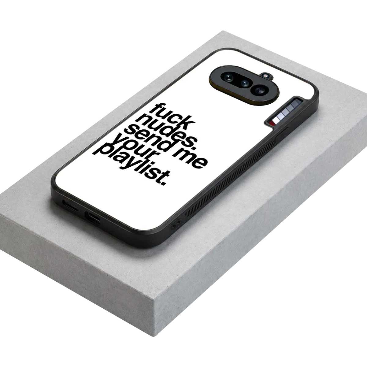 Playlist stylish phone case for nothing phone 4a | glossy glass and slim fit