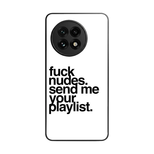 Playlist back phone cover | glass case for oneplus 13r