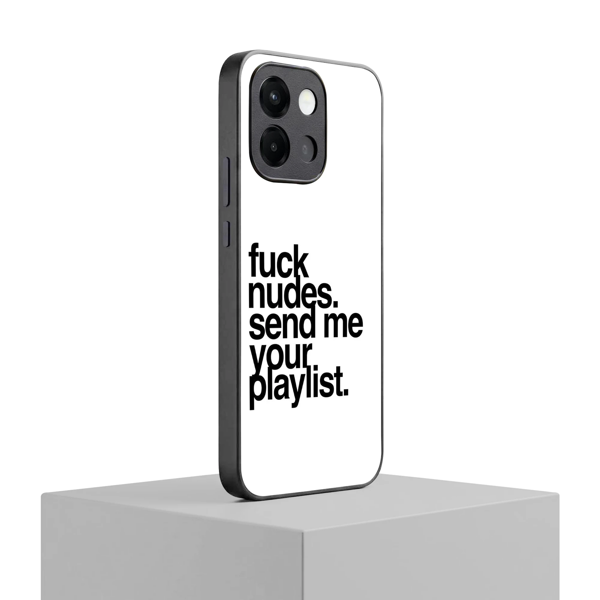 Playlist oneplus 13s mobile cover | shockproof glass phone case