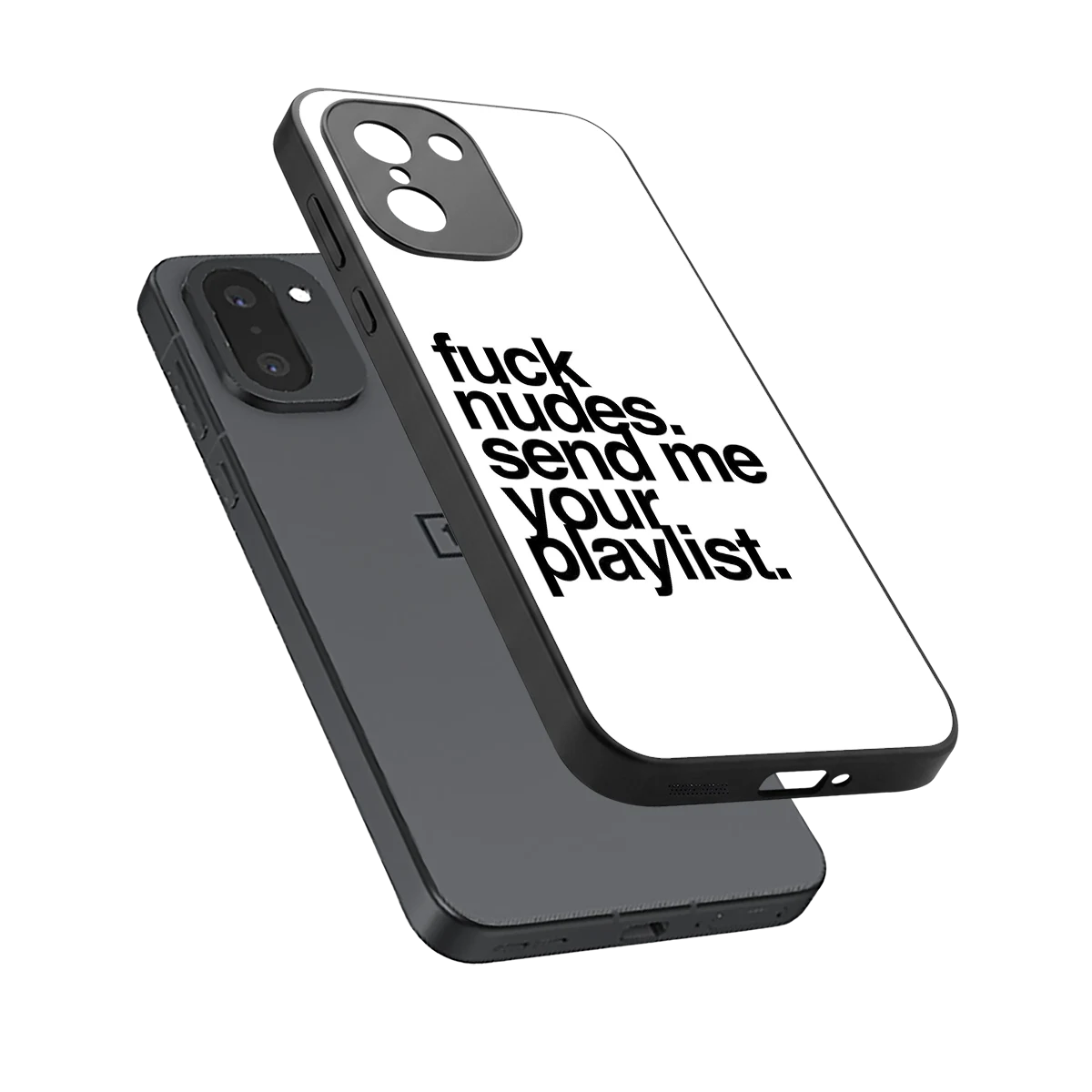 Playlist sleek oneplus 15r cover with tempered glass back and TPU edges