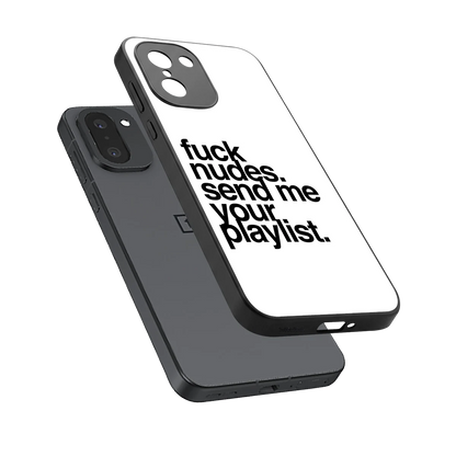 Playlist sleek oneplus 15r cover with tempered glass back and TPU edges