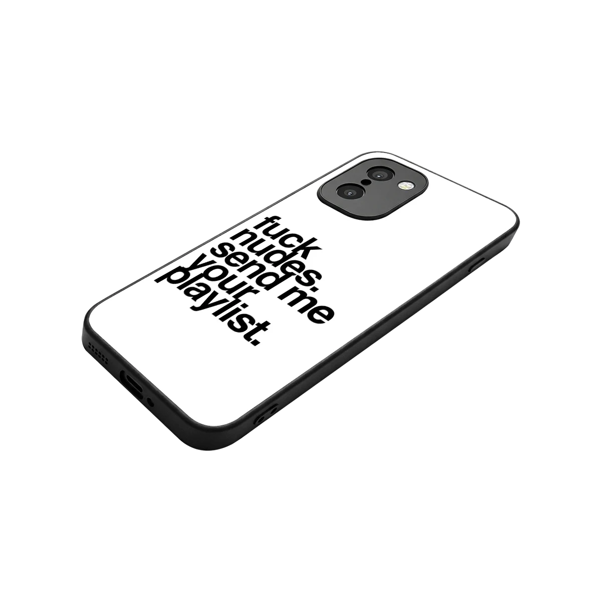 Playlist stylish phone case for oneplus 15r | glossy glass and slim fit